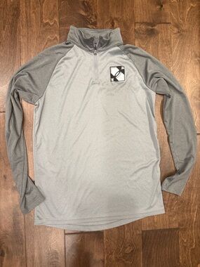 YL Under Armour Blue Quarter-Zip Pullover